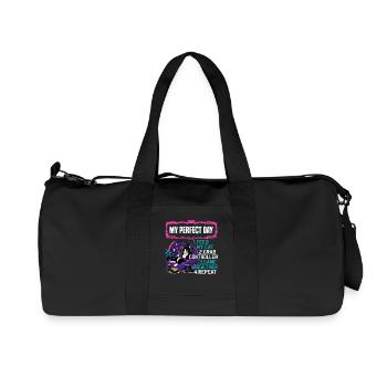 Gamer Gaming Cat Video Game - Recycelte Canvas-Sporttasche von Stanley/Stella - Schwarz - Vorne