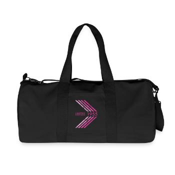 1955 Limited Edition Geburtstag Frauen Damen - Recycelte Canvas-Sporttasche von Stanley/Stella - Schwarz - Vorne