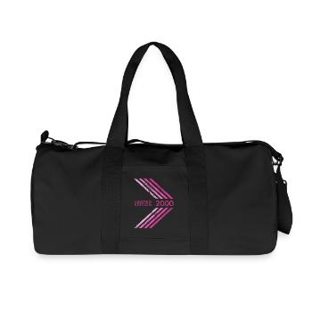 2000 Limited Edition Geburtstag Frauen Damen - Recycelte Canvas-Sporttasche von Stanley/Stella - Schwarz - Vorne