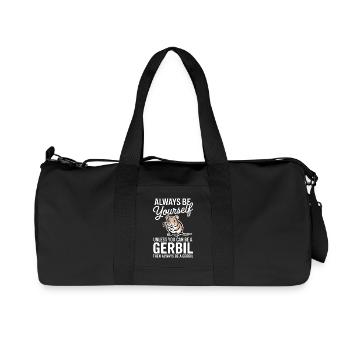 Mongolische Rennratte Sprüche Rennmaus Geschenk - Recycelte Canvas-Sporttasche von Stanley/Stella - Schwarz - Vorne
