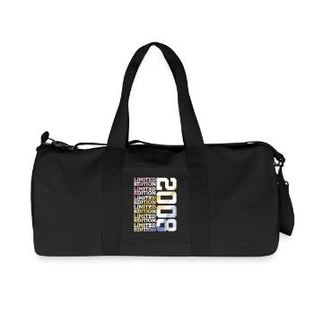 LIMITED EDITION 2008 - 18 JAHRE - 18. GEBURTSTAG - Recycelte Canvas-Sporttasche von Stanley/Stella - Schwarz - Vorne