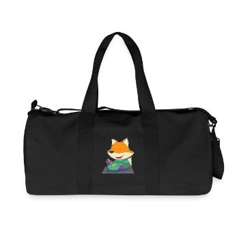 Fuchs Koch Schüssel Kochen - Recycelte Canvas-Sporttasche von Stanley/Stella - Schwarz - Vorne