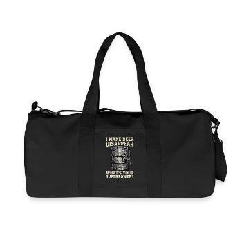 I Make Beer Disappear Craft Beer - Recycelte Canvas-Sporttasche von Stanley/Stella - Schwarz - Vorne