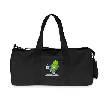 Schildkröte Fahrrad - Recycelte Canvas-Sporttasche von Stanley/Stella - Schwarz - Vorne