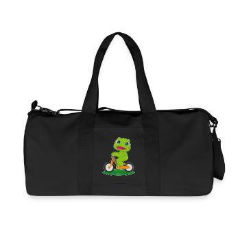 Vélo Grenouille - Sac de sport en toile recyclée Stanley/Stella - noir - Devant