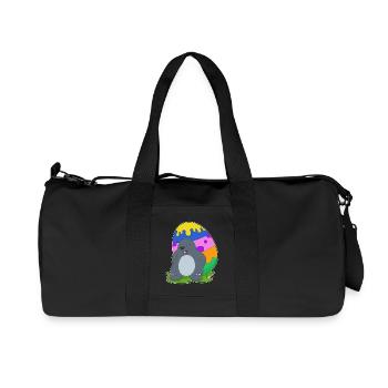 Maulwurf Ostern Osterei - Recycelte Canvas-Sporttasche von Stanley/Stella - Schwarz - Vorne