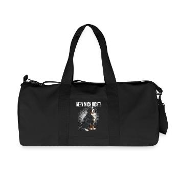 Nerv Mich Nicht Bernese Mountain Dog - Recycelte Canvas-Sporttasche von Stanley/Stella - Schwarz - Vorne