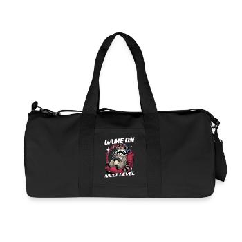 Gamer Gaming Raccoon Video Game - Recycelte Canvas-Sporttasche von Stanley/Stella - Schwarz - Vorne