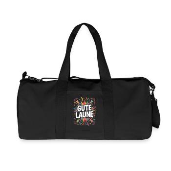 Gute Laune Karneval Fasching Karnevalskostüm Alaaf - Recycelte Canvas-Sporttasche von Stanley/Stella - Schwarz - Vorne