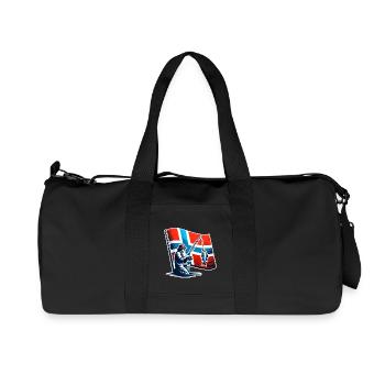 Norwegen Angler Motiv - Recycelte Canvas-Sporttasche von Stanley/Stella - Schwarz - Vorne