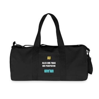 Alles eine Frage der Perspektive T-Shirt AU Urlaub - Recycelte Canvas-Sporttasche von Stanley/Stella - Schwarz - Vorne