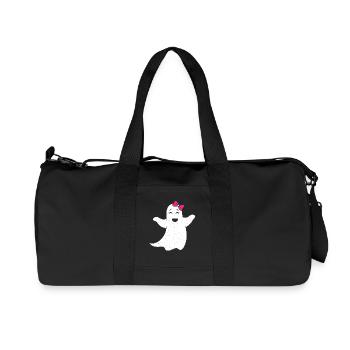 Ghost girl with pink bow - Recycled Canvas Sports Bag by Stanley/Stella - black - Front