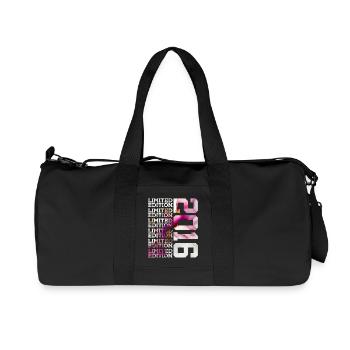 LIMITED EDITION 2016 - 10 JAHRE - 10. GEBURTSTAG - Recycelte Canvas-Sporttasche von Stanley/Stella - Schwarz - Vorne