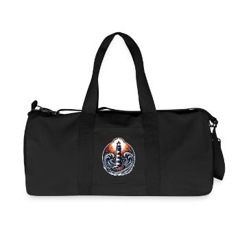 lighthouse - Recycled Canvas Sports Bag by Stanley/Stella - black - Front
