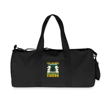 Chess Chess Player Chessboard - Recycled Canvas Sports Bag by Stanley/Stella - black - Front