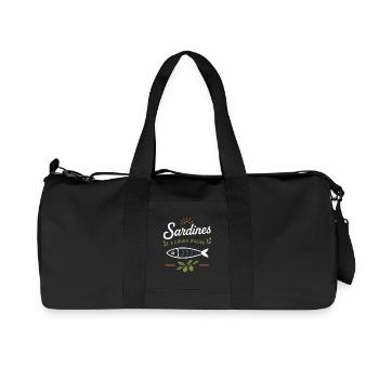 Sardines et Olive Vintage - Sac de sport en toile recyclée Stanley/Stella - noir - Devant