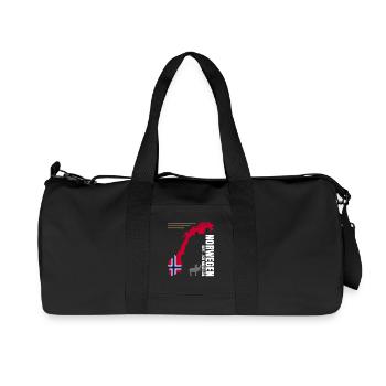 Norway Emigrate - Recycled Canvas Sports Bag by Stanley/Stella - black - Front