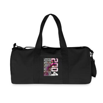 LIMITED EDITION 2004 - 22 YEARS - 22ND BIRTHDAY - Recycled Canvas Sports Bag by Stanley/Stella - black - Front