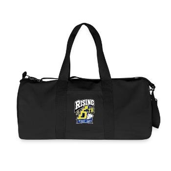 5th Grade First Day Rising 5th Fifth Grader Gift - Recycled Canvas Sports Bag by Stanley/Stella - black - Front