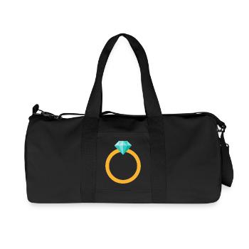 Diamond Ring - Recycled Canvas Sports Bag by Stanley/Stella - black - Front