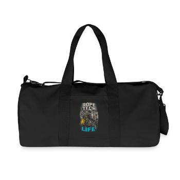 Industrial Climber Height Worker Rope Tech Life - Recycled Canvas Sports Bag by Stanley/Stella - black - Front