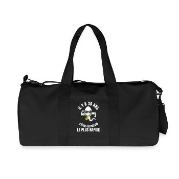 30 Ans J'étais Le Plus Rapide Cadeau Humour - Sac de sport en toile recyclée Stanley/Stella - noir - Devant