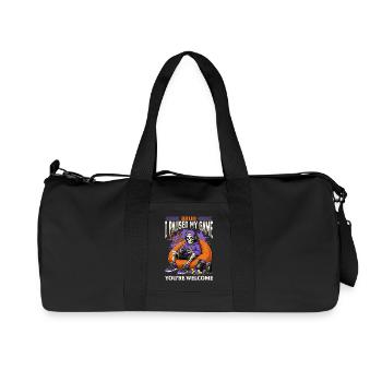 Jeu de Skeleton Gaming Halloween - Sac de sport en toile recyclée Stanley/Stella - noir - Devant