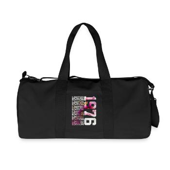 ÉDITION LIMITÉE 1976 - 50 ANS - 50E ANNIVERSAIRE - Sac de sport en toile recyclée Stanley/Stella - noir - Devant