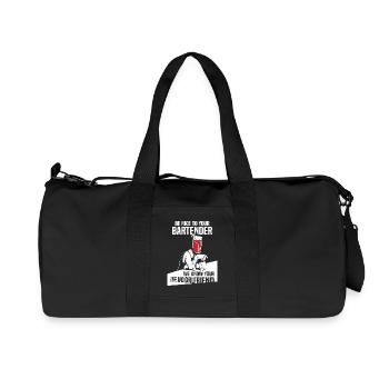 Kellner Barkeeper Ober Bar Bartender barchef - Recycelte Canvas-Sporttasche von Stanley/Stella - Schwarz - Vorne