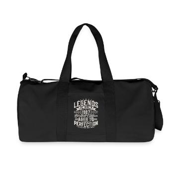 1987 Vintage Vintage Cadeau d’anniversaire Rétro - Sac de sport en toile recyclée Stanley/Stella - noir - Devant