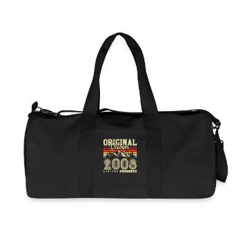 Original octobre 2008 – 18e anniversaire Millésime - Sac de sport en toile recyclée Stanley/Stella - noir - Devant