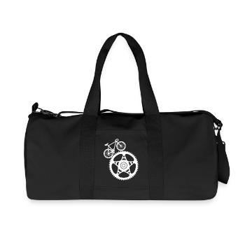Art du matériel et du vélo - Sac de sport en toile recyclée Stanley/Stella - noir - Devant