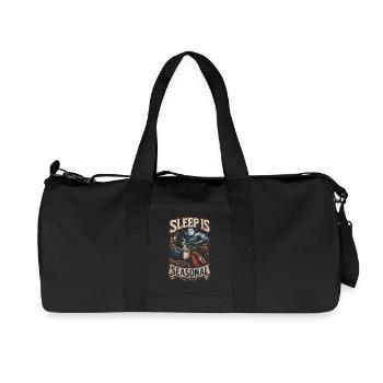 Le sommeil du crabe royal d’Alaska est saisonnier - Sac de sport en toile recyclée Stanley/Stella - noir - Devant