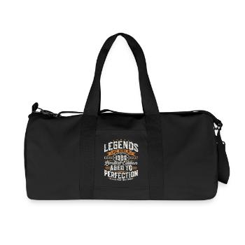 1986 Vintage Birthday Vintage Retro Gift - Recycled Canvas Sports Bag by Stanley/Stella - black - Front
