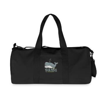 Walness Programm Wal Wellness Wortspiel - Recycelte Canvas-Sporttasche von Stanley/Stella - Schwarz - Vorne