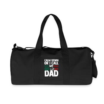 Mexican Dad Father Mexico - Recycelte Canvas-Sporttasche von Stanley/Stella - Schwarz - Vorne