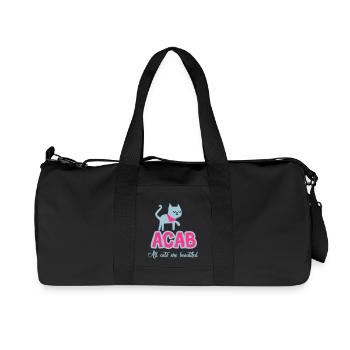 Tous les chats Are Beautiful - Sac de sport en toile recyclée Stanley/Stella - noir - Devant