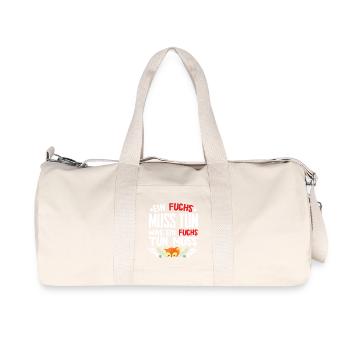 Was ein Fuchs tun muss? - Recycelte Canvas-Sporttasche von Stanley/Stella - Naturweiß - Vorne