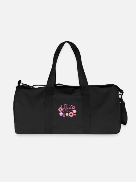 Life is sweet - Recycled Canvas Sports Bag by Stanley/Stella - black