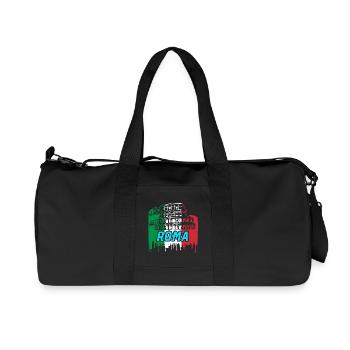 Rome / Cadeau / Idée de cadeau - Sac de sport en toile recyclée Stanley/Stella - noir - Devant