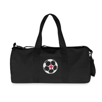 (Simply) BALL (withStGeorgeCross) - Recycled Canvas Sports Bag by Stanley/Stella - black - Front
