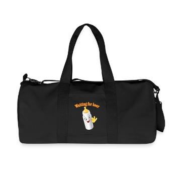 bouteille - Sac de sport en toile recyclée Stanley/Stella - noir - Devant