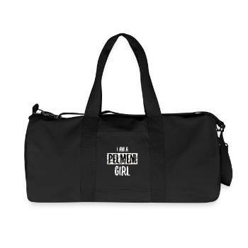 Russie Pelmeni Fille Femme Fille Russe Manger - Sac de sport en toile recyclée Stanley/Stella - noir - Devant