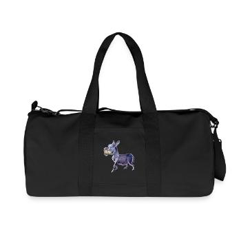 Âne Morgenstund - Sac de sport en toile recyclée Stanley/Stella - noir - Devant