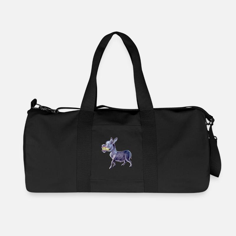 Esel Morgenstund - Recycelte Canvas-Sporttasche von Stanley/Stella - Schwarz
