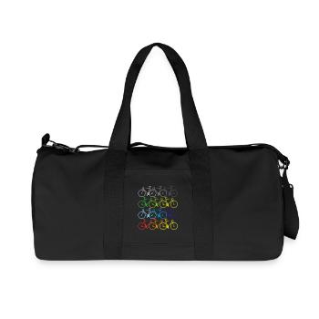 summer sport bike - Recycled Canvas Sports Bag by Stanley/Stella - black - Front