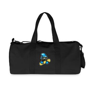 snowboard de sports d'hiver - Sac de sport en toile recyclée Stanley/Stella - noir - Devant