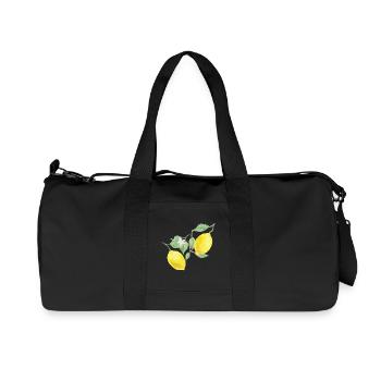 Zitronen - Recycelte Canvas-Sporttasche von Stanley/Stella - Schwarz - Vorne
