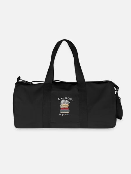 Lustige Katze und Zitat - Recycelte Canvas-Sporttasche von Stanley/Stella - Schwarz