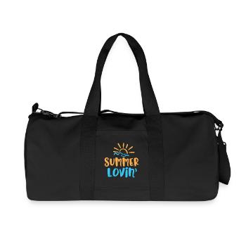 Summer Lovin ' - Recycelte Canvas-Sporttasche von Stanley/Stella - Schwarz - Vorne